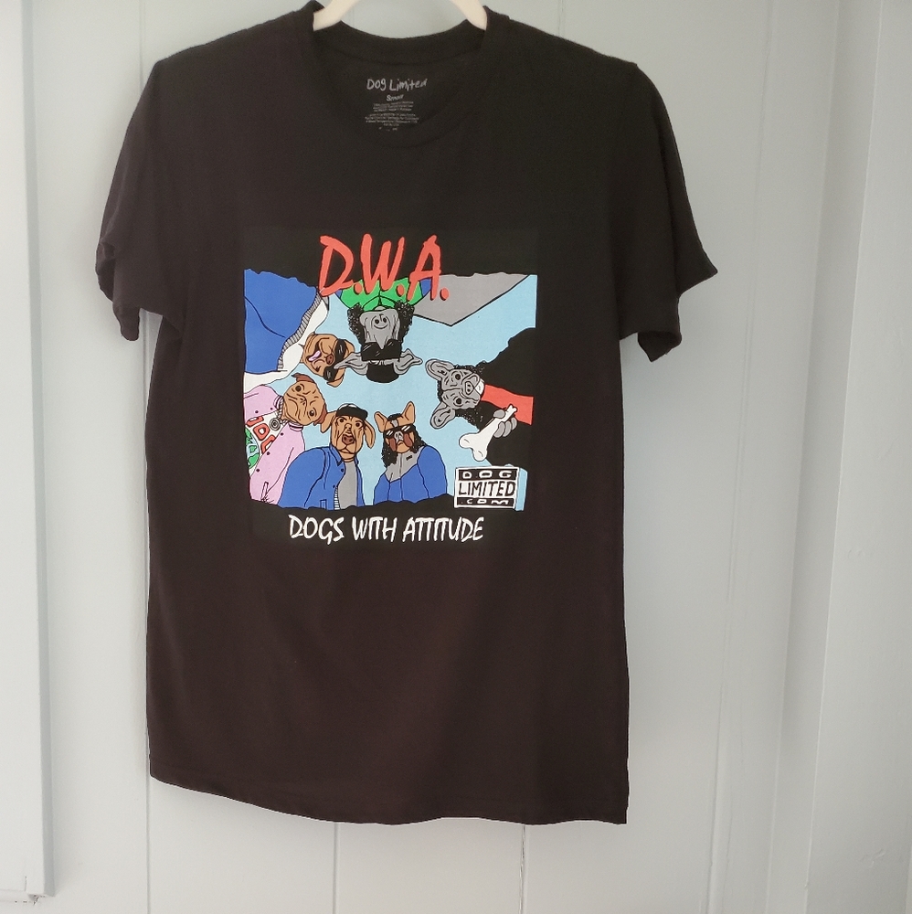 Dogs with attitude tshirt DWA shirt mens S